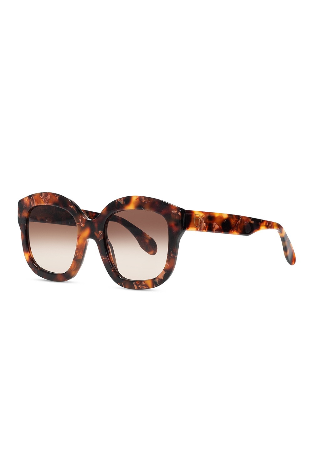 Emmanuelle Khanh Fendi Eyewear Travel FF-lenses pilot-frame sunglasses Gold